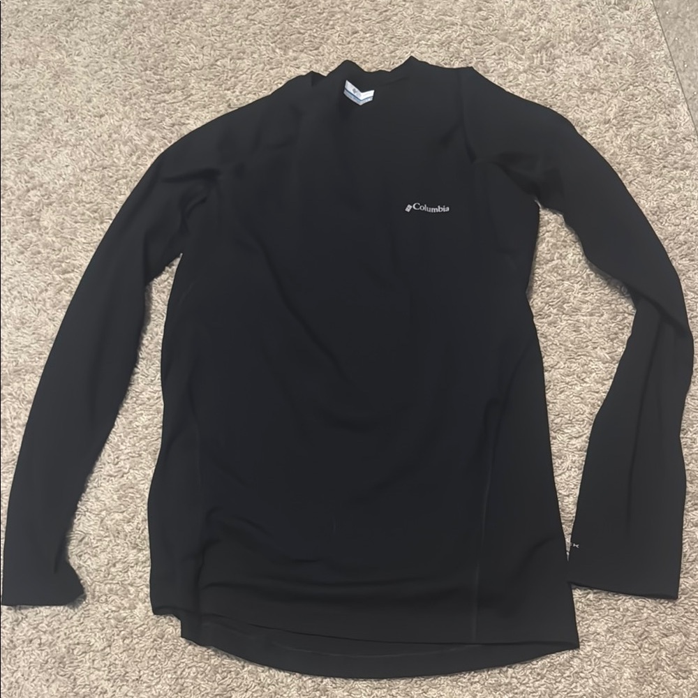 Columbia Black Performance Base Layer Long Sleeve Large